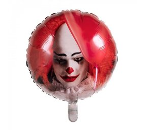 Boland Helium ballon Horror clown - per stuk Boland Helium ballon Horror clown - per stuk