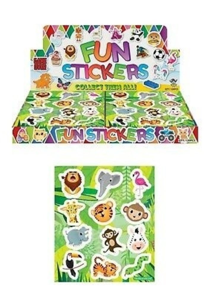 Henbrandt Jungle Animals Fun Stickers | box with 120 sheets