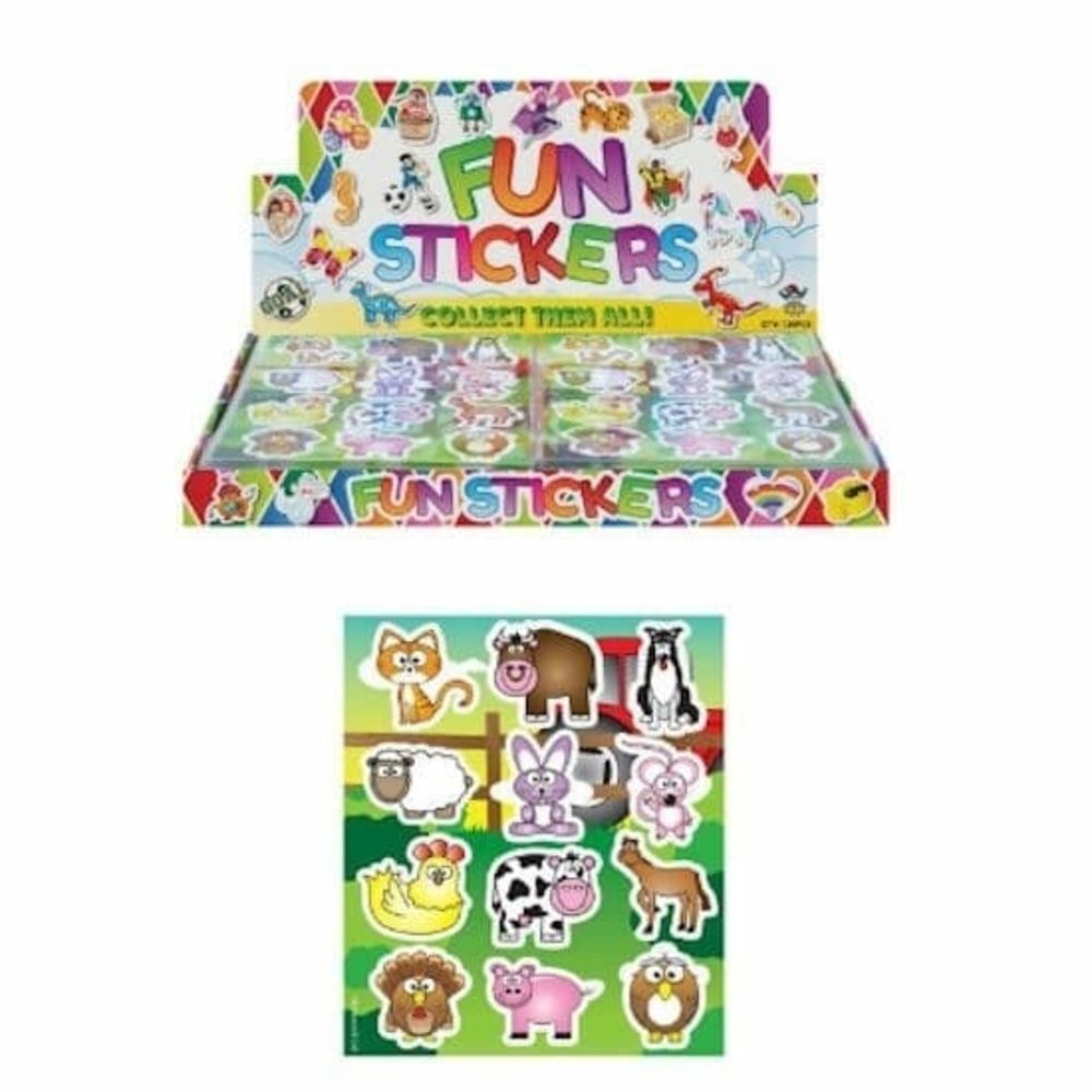 Fun stickers boerderij | per doos met 120 vel