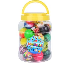 Bouncing ball fur colored 43mm | per 30 pieces