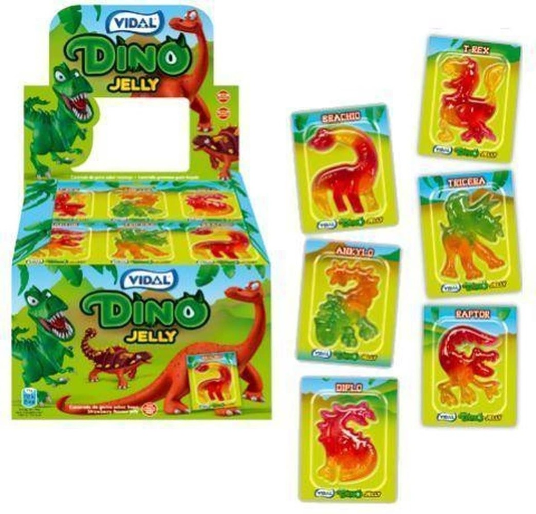 Vidal Dino Jelly snoep in blister | per doos van 66
