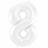 Filtre Ballon Figure 8 Matte Blanc Métallique | 86cm Filtre Ballon Figure 8 Matte Blanc Métallique | 86cm