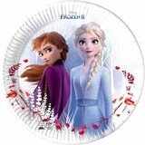 Procos Party Frozen 2 borden wit 23cm | 8 stuks