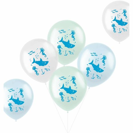 Folat Ballons sous la mer 33 cm | 6 pièces