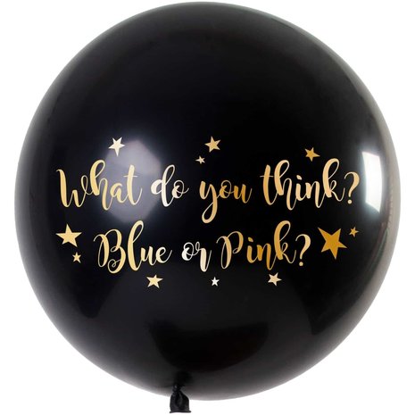 Folat Gender reveal balloon boy metallic 90cm | per Unit Folat Gender reveal balloon boy metallic 90cm | per Unit