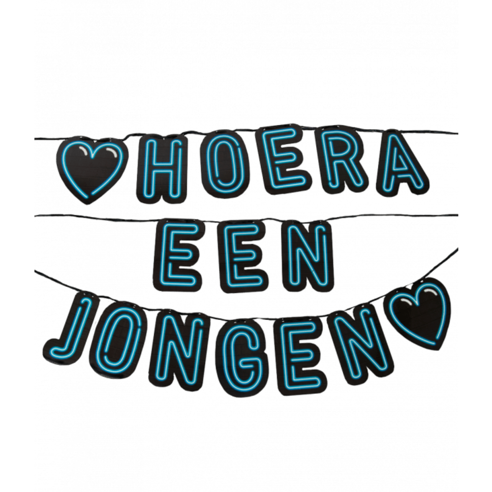 Lettreslinger Hooray Un garçon néon | 5mtr Lettreslinger Hooray Un garçon néon | 5mtr