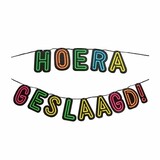 Letterslinger Hoera Geslaagd Neon | 5mtr Letterslinger Hoera Geslaagd Neon | 5mtr
