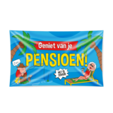 Paper Dreams Gevelvlag Geniet van je Pensioen! XXL | 150x90cm Paper Dreams Gevelvlag Geniet van je Pensioen! XXL | 150x90cm