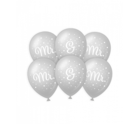 Paper Dreams Ballons M. M. & Monsieur. Mariage 30 cm 6 morceaux