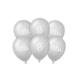 Paper Dreams Balloons Mr. & Mrs. Wedding 30cm | 6 pieces