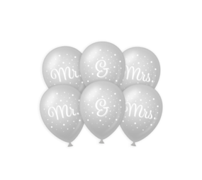 Paper Dreams Ballonnen Mr. & Mrs. bruiloft 30cm | 6 stuks Paper Dreams Ballonnen Mr. & Mrs. bruiloft 30cm | 6 stuks