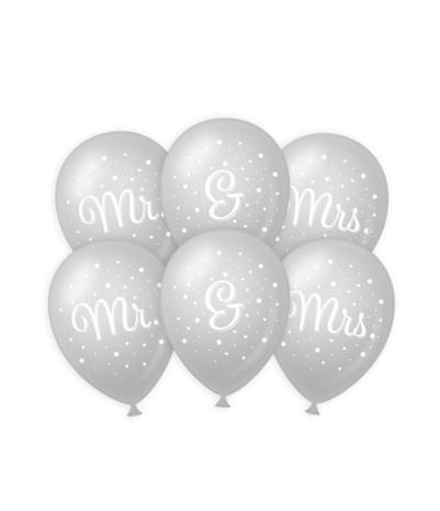 Paper Dreams Ballonnen Mr. & Mrs. bruiloft 30cm | 6 stuks Paper Dreams Ballonnen Mr. & Mrs. bruiloft 30cm | 6 stuks
