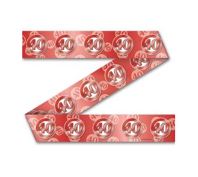 Sales ribbon 40 years married traffic sign | 12 meters