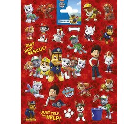 Globos Nordic Paw Patrol Stickervel  rood | per stuk