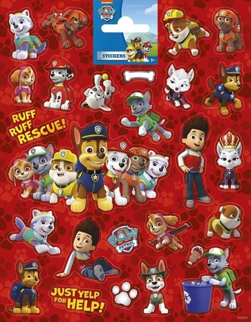 Globos Nordic Paw Patrol Stickervel rot | pro Einheit
