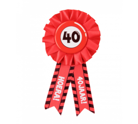 Rozet 40 jaar Verkeersbord | per stuk