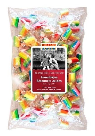 Süßigkeiten Regenbogen Süßysticks Tasche mit 220 Stück