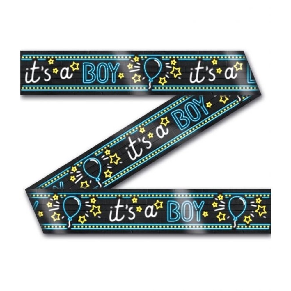 Spring ribbon it's a boy neon | 12mtr Spring ribbon it's a boy neon | 12mtr