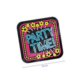 Coaster party Time Neon | 6 pieces Coaster party Time Neon | 6 pieces