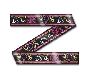 Afzet lint It's a Girl Neon | 12mtr Afzet lint It's a Girl Neon | 12mtr