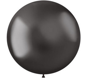 Ballon donker grijs metallic XL 48cm | 5 stuks Ballon donker grijs metallic XL 48cm | 5 stuks