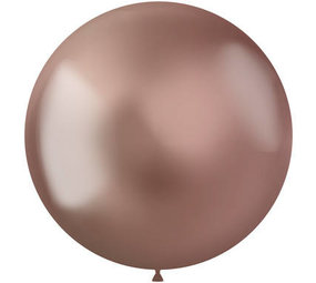 Folat Ballon intens rose goud metallic XL 48cm | 5 stuks