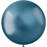 Folat Balloon intense blue metallic xl 48cm | 5 pieces Folat Balloon intense blue metallic xl 48cm | 5 pieces