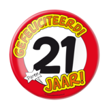 Paper Dreams Button XL traffic sign 21 years | per Unit