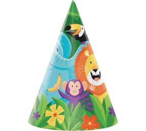 Creative Converting Feesthoedjes Jungle Safari | 8 pieces
