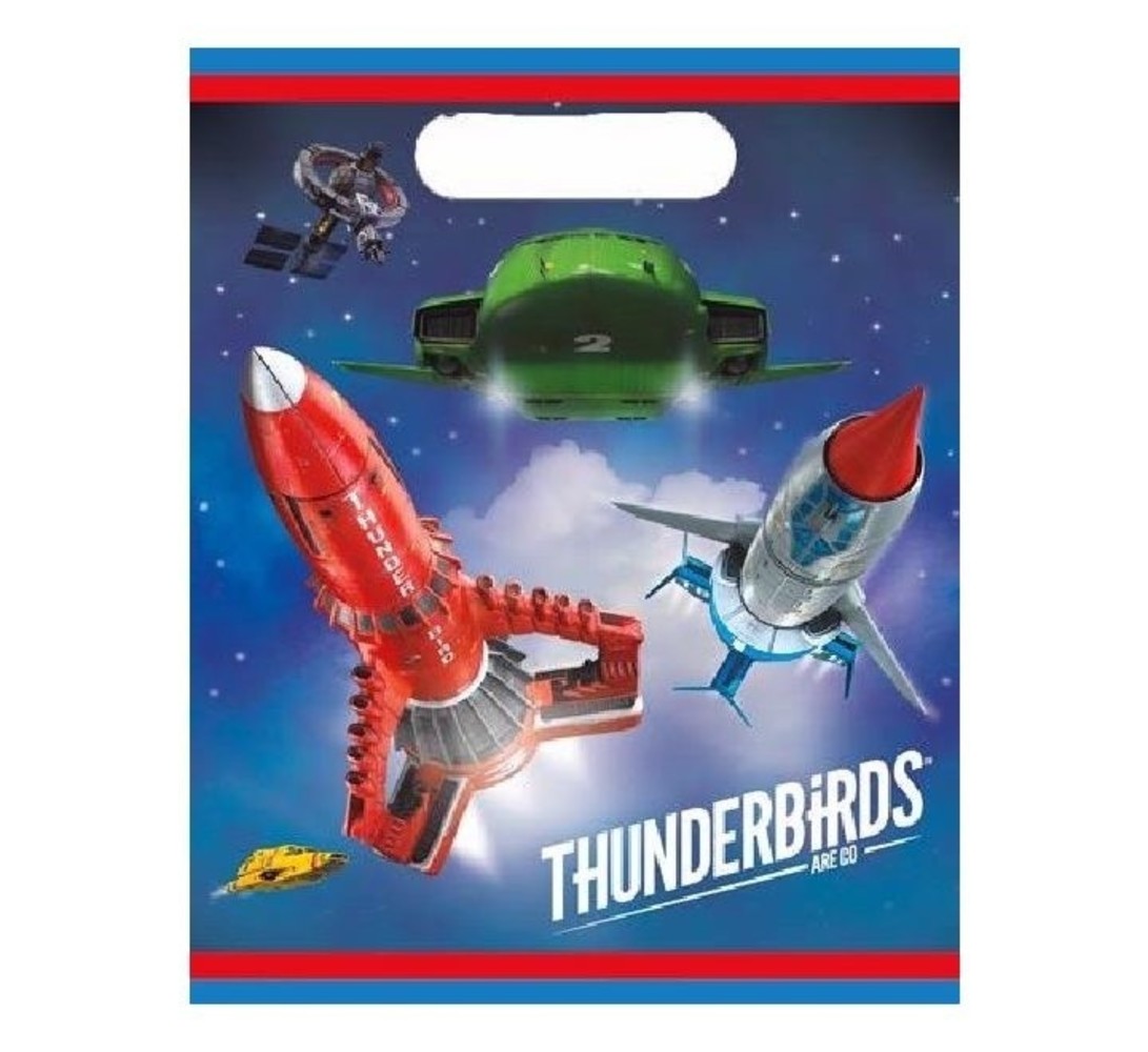 Uitdeelzakjes Thunderbirds | 8 stuks Uitdeelzakjes Thunderbirds | 8 stuks