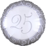 Helium ballon 25 jaar getrouwd | 43cm Helium ballon 25 jaar getrouwd | 43cm