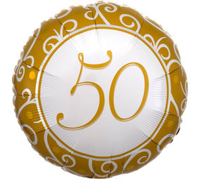 Helium ballon 50 jaar getrouwd | 43cm Helium ballon 50 jaar getrouwd | 43cm