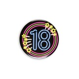 Paper Dreams Button 18 jaar NEON | per stuk Paper Dreams Button 18 jaar NEON | per stuk
