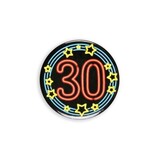 Paper Dreams Button 30 jaar NEON | per stuk Paper Dreams Button 30 jaar NEON | per stuk