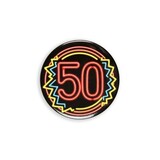 Paper Dreams Button 50 jaar NEON | per stuk Paper Dreams Button 50 jaar NEON | per stuk