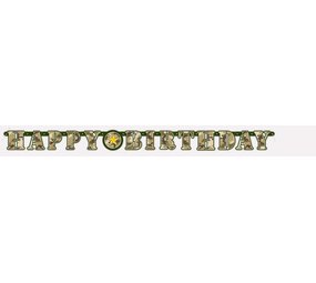 Letterslinger Happy Birthday Camouflage | 160cm Letterslinger Happy Birthday Camouflage | 160cm