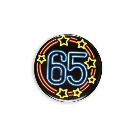 Paper Dreams Button 65 years Neon | per Unit