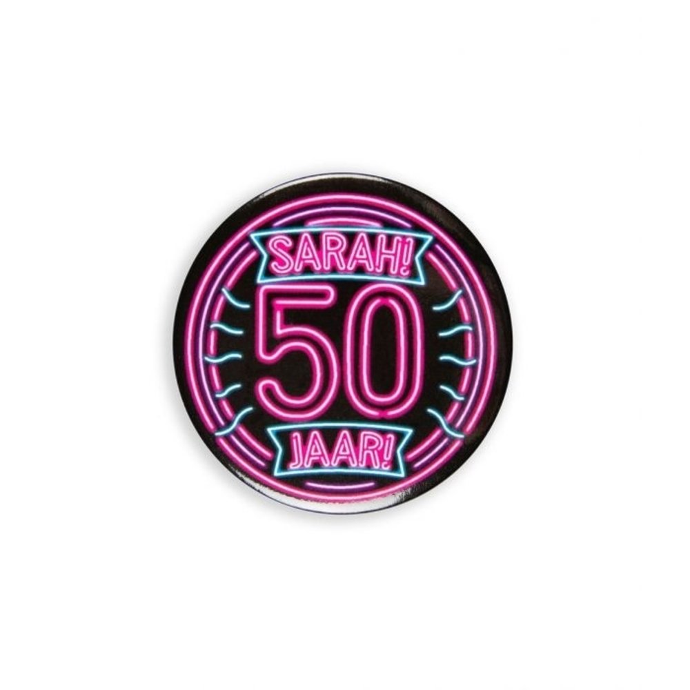 Paper Dreams Button 50 years Sarah Neon | per Unit