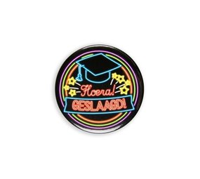 Paper Dreams Button hurray successful neon | per Unit