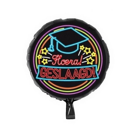 Helium balloon hurray successful neon | 45cm