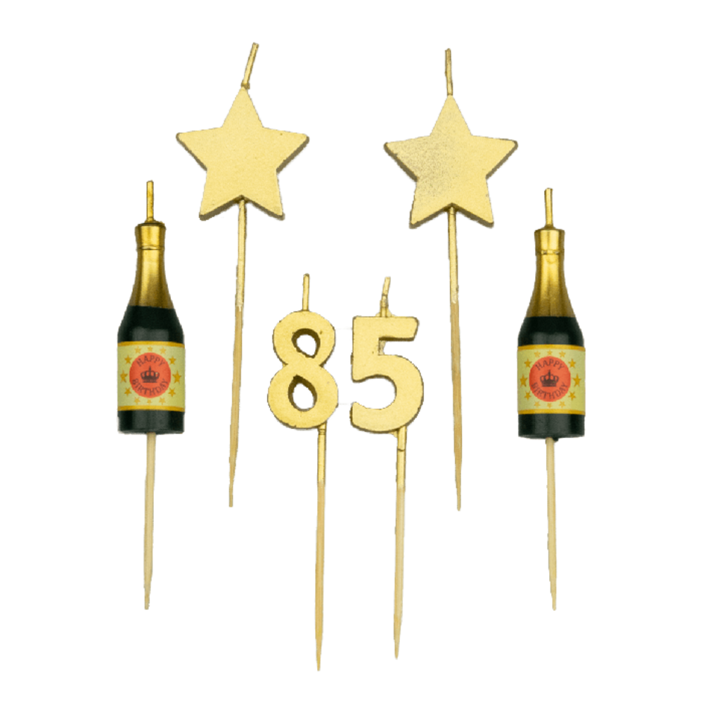 Party candles 85 years 10 cm Party candles 85 years 10 cm