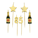 Party candles 85 years 10 cm Party candles 85 years 10 cm
