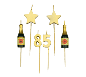 Bougies de fête 85 ans | 10 cm Bougies de fête 85 ans | 10 cm