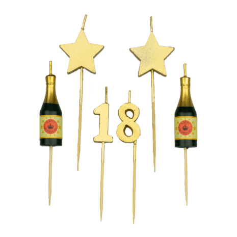 Party candles 18 years | 10 cm