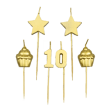 Paper Dreams Partykerzen 10 Jahre 10 cm Paper Dreams Partykerzen 10 Jahre 10 cm