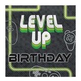 Amscan Servetten Level up 33x33cm | 16 stuks