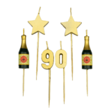 Party candles 90 years | 10 cm Party candles 90 years | 10 cm