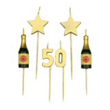 Party candles 50 years 10 cm Party candles 50 years 10 cm