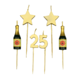 Party candles 25 years 10 cm Party candles 25 years 10 cm