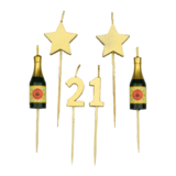 Party candles 21 years | 10 cm Party candles 21 years | 10 cm
